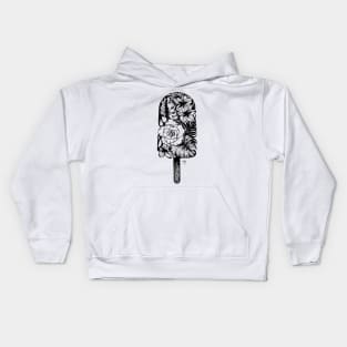 Floral Popsicle I (Gardenia, Plumeria & Monstera) Kids Hoodie